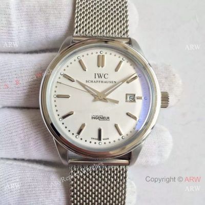 Swiss Replica IWC Schaffhausen Ingenieur Cal.80111 Watch Stainless Steel White Dial